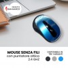 Mouse ottico senza fili con puntatore ottico