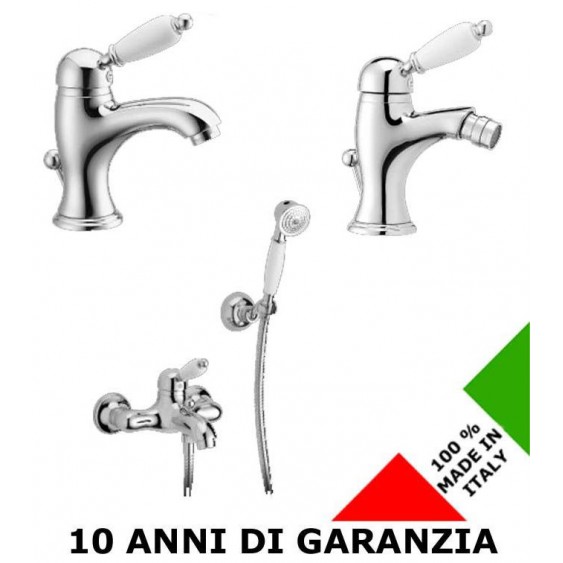 3 Rubinetti per lavabo bidet e vasca Lares 2 Effepi