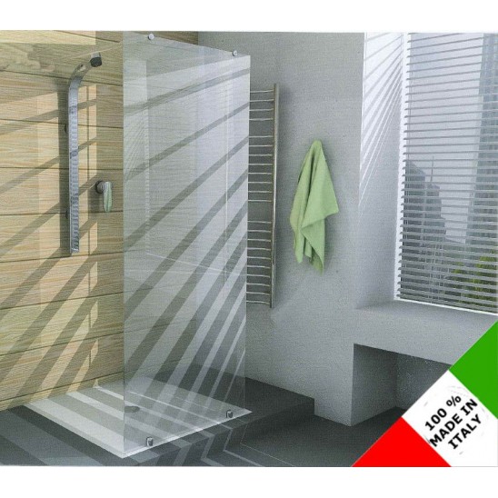 Cabina box doccia con anta fissa in vetro temperato