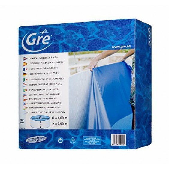 Liner per piscine Gre azzurro a forma di 8 625x375x120 cm