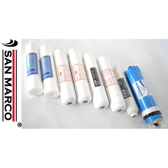 Kit filtri ricambio depuratore osmosi inversa