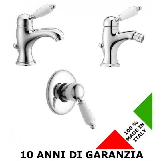 3 Rubinetti per lavabo, bidet e doccia Lares 2 Effepi