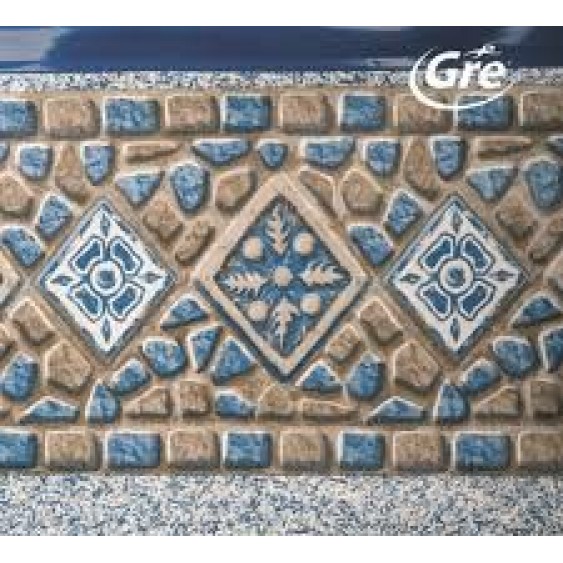 Liner per piscine Gre mosaico rotondo 550x132 cm