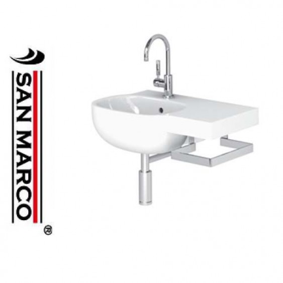 Lavabo bagno Pozzi Ginori 500 portasciugamani 70 cm sx