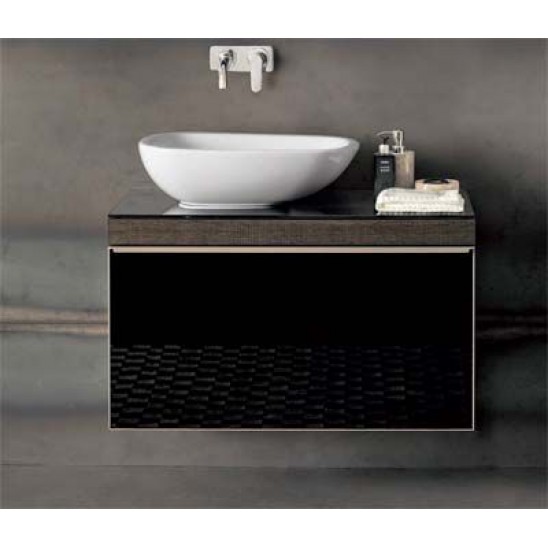 Mobile lavabo Pozzi Ginori Citterio 51x55x89 cm sabbia dx