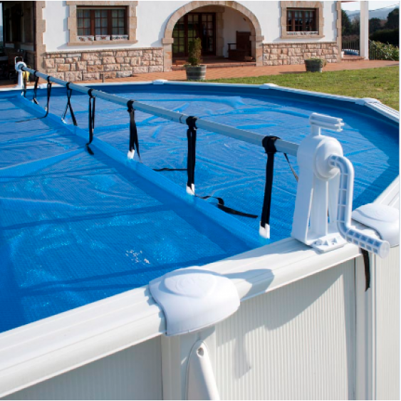 Rullo avvolgitore telo piscina Gre 650x1200 cm