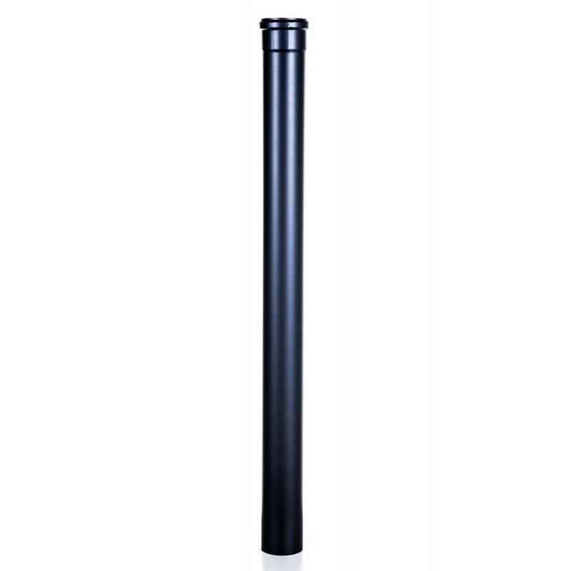 Tubo acciaio nero 2 mt per stufe a pellet diametro 80 mm