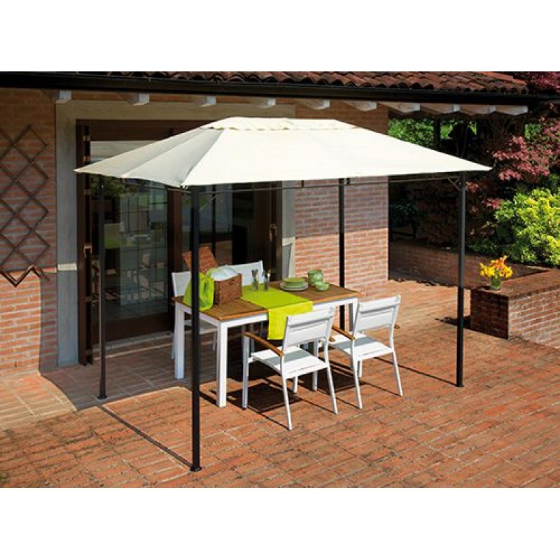 Gazebo da giardino rettangolare 3x2 mt in ferro