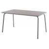 Tavolo bar in ferro color grigio cenere Foligno - rettangolare 140x80 cm