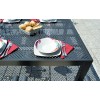 Tavolo da giardino in alluminio grigio Posillipo - rettangolare 180x100 cm