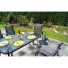 Sedia da giardino in alluminio antracite Sorrento - impilabile