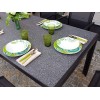 Tavolo da giardino in alluminio nero opaco Terracina - rettangolare, 90x180 cm