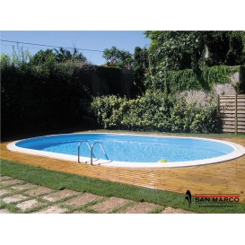 Piscina interrata Gre Madagascar ovale 730x375x150 cm