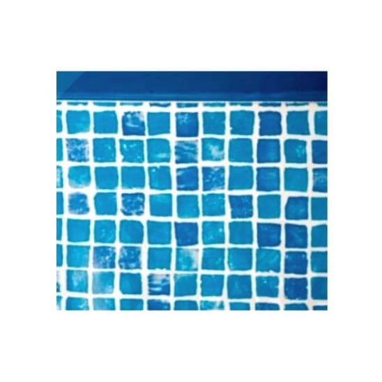 Liner piscina Gre blu mosaicato rotondo 350x132 cm