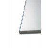 Specchio bagno con telaio rivestito alluminio satinato 60x72 cm