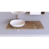 Mensola per lavabo in abete rustico con misure a scelta personalizzabili