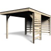 Garage in legno rettangolare 298x480 cm Carino