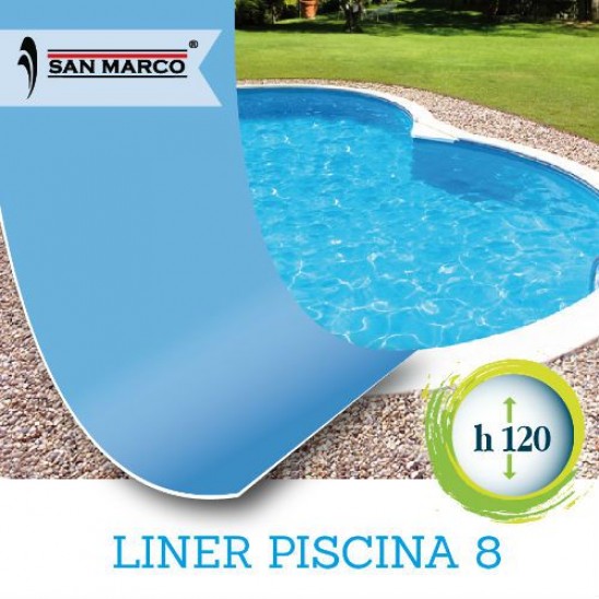 Liner interno piscina a forma di otto 920x600x120 cm
