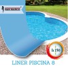 Liner per piscina a forma di otto 920x600x150 cm 