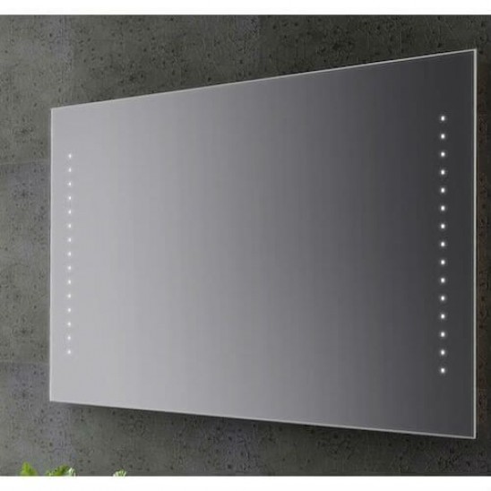 Specchio bagno senza cornice con puntini led 100x70 cm