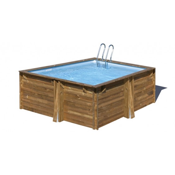 Piscina da giardino in legno Carra da 305 x 305 cm