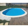 Liner per piscina ovale 490 x 300 h120 cm 