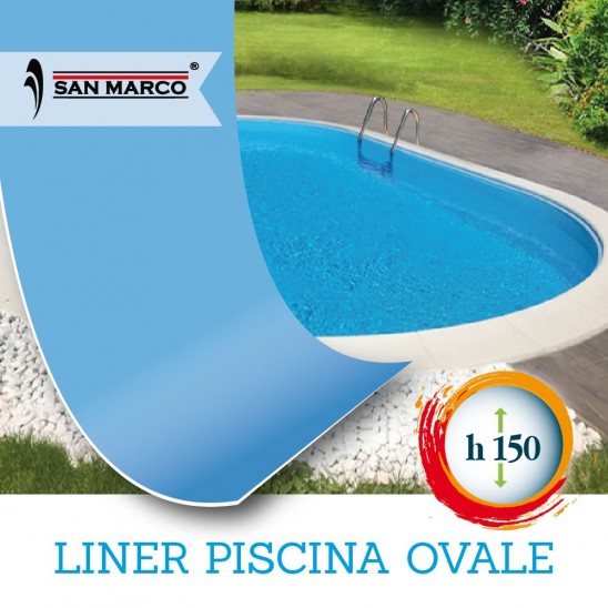 Liner per piscina ovale 490x300 h150 cm 