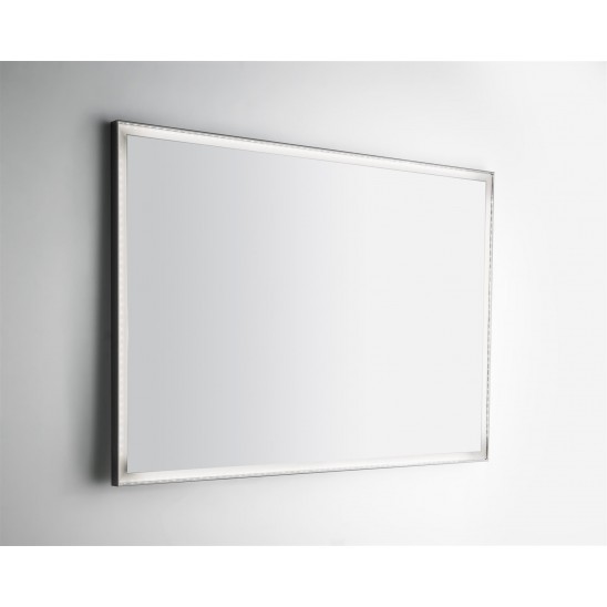 Specchio da bagno led 80x60 cm con cornice esterna