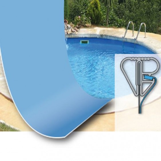 Liner Blu per piscina rotonda da 700 cm e H 150 cm