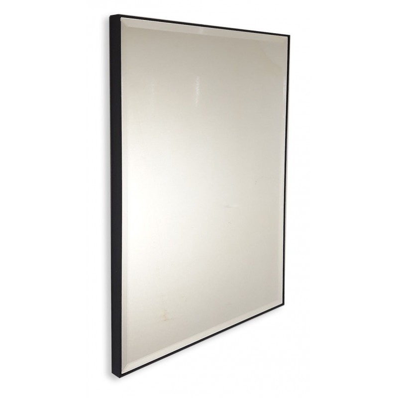 Specchio da bagno 80x60 cm con cornice nera - Decorito