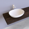 Mensola Per Lavabo In Legno Laminato tabacco San Marco 