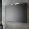 Specchio bagno senza cornice 120x80 Cm Con Lampada Led