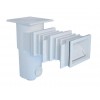 Skimmer a murare per piscine interrate, con bocca standard da 187x126 mm