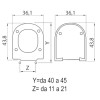 Tavoletta wc compatibile per Sanitari Flaminia serie App