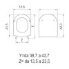 Copriwater compatibile con serie Zero 45 di Catalano