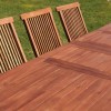 Set da giardino  in teak con tavolo allungabile e 8 sedie