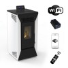 Stufa a pellet wifi Courmayeur 8,74 kw  Bianco