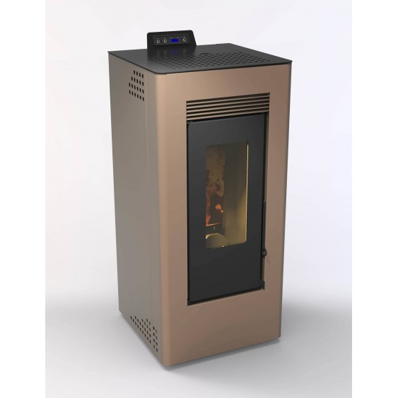 Stufa a pellet Grenoble canalizzata bronzo da 10,26 Kw