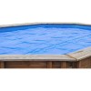 Copertura isotermica Gre azzurra per piscina ovale da 487x287 cm