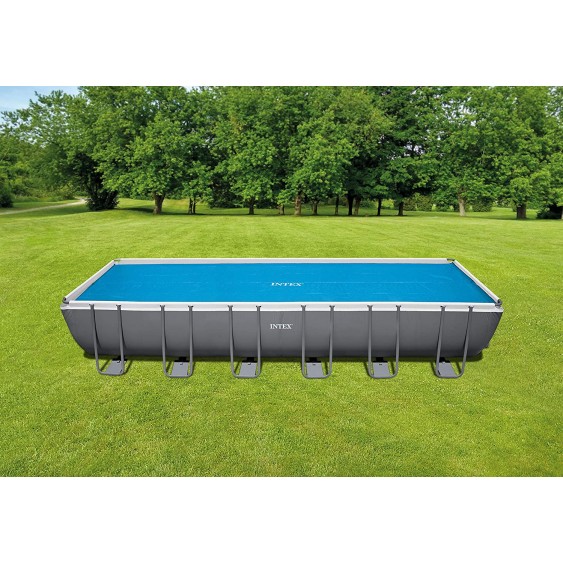 Telo di copertura isotermico per piscine rettangolare Intex 732x366 cm