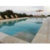 Bordo perimetrale piscina 800x400 cm ovale in pietra naturale