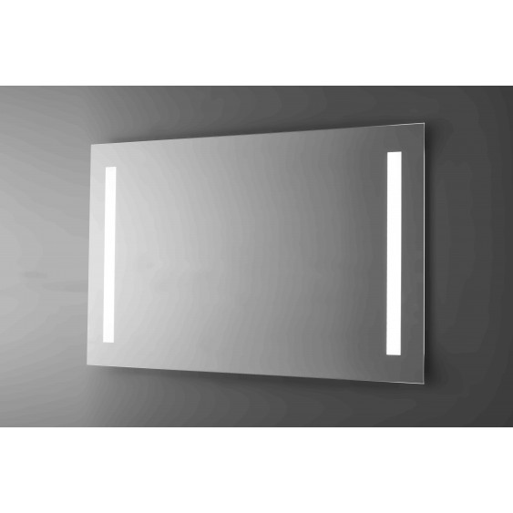 Specchio bagno led retroilluminato con sabbiature frontali 110x80 cm