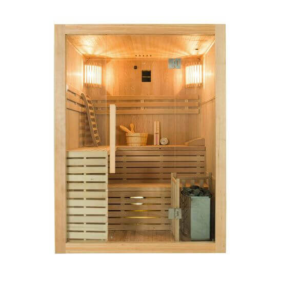 Sauna a vapore 4 posti Sense con stufa elettrica