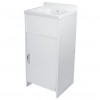 Mobile lavatoio salvaspazio in PVC 42,5x35 cm con lavabo