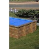 Copertura termica per piscina in legno City 225x225 cm