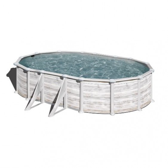 Piscina fuori terra in acciaio Groenlandia 610x375x132 cm