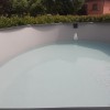 Liner grigio per piscina ovale GRE da 500x300x120 cm