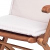 Cuscino per sedie da esterno con schienale crema