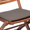 Cuscino per sedie da esterno marrone